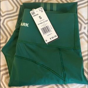 Adidas x Ivy Park Green Mesh 3-Stripes Tights